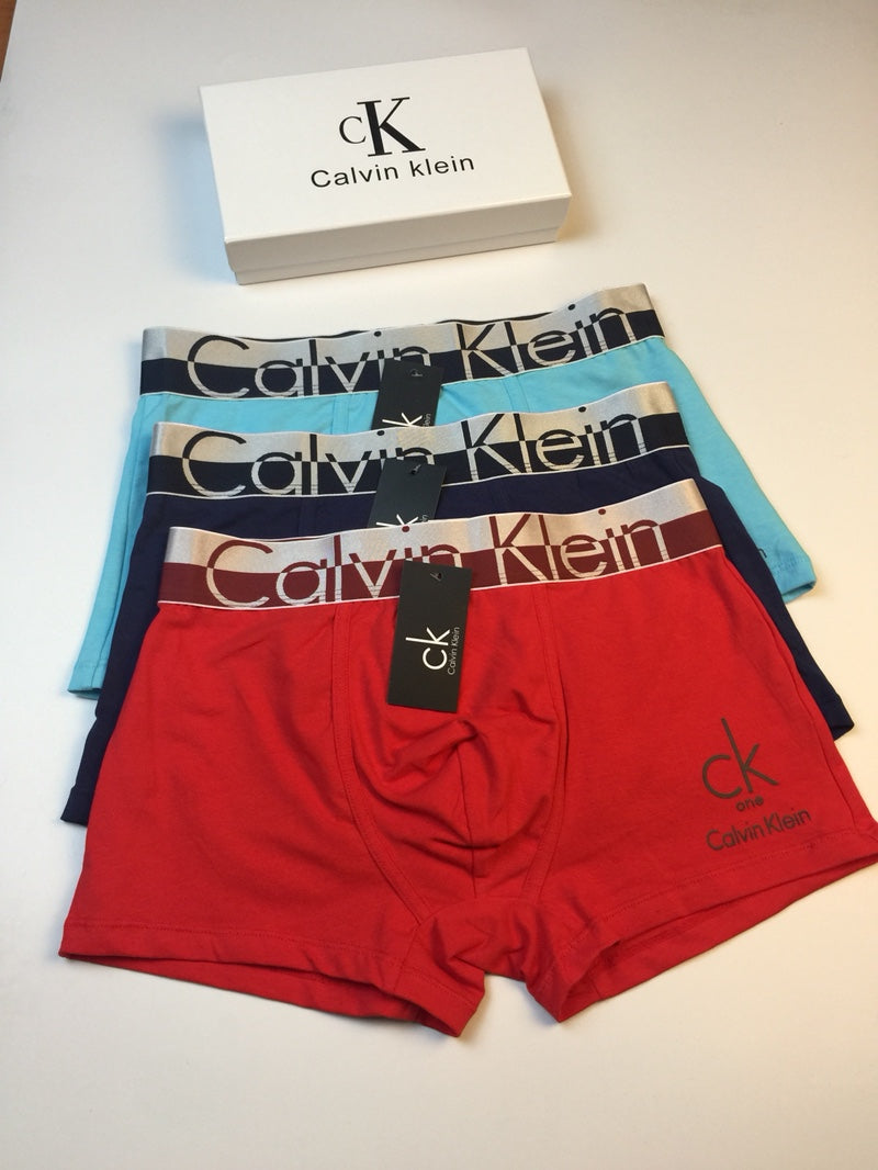 Calvin Klein Red Contrast Letter Waistband Boxer Briefs, image 4