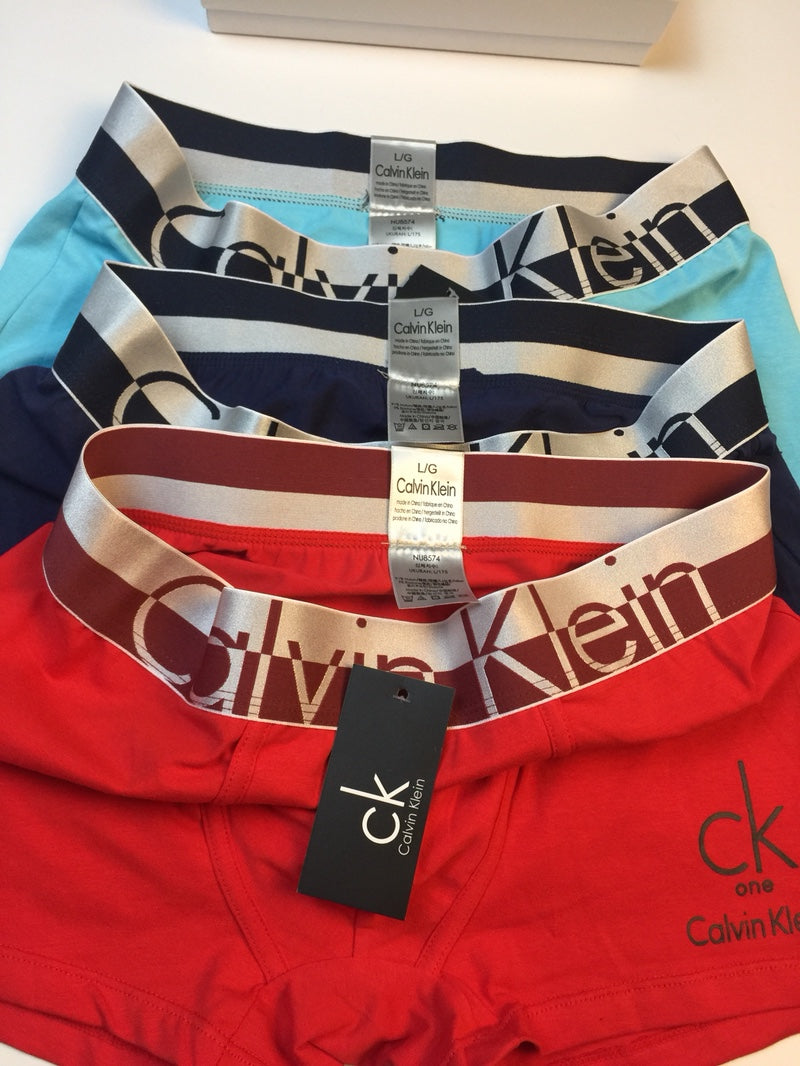 Calvin Klein Red Contrast Letter Waistband Boxer Briefs, image 5