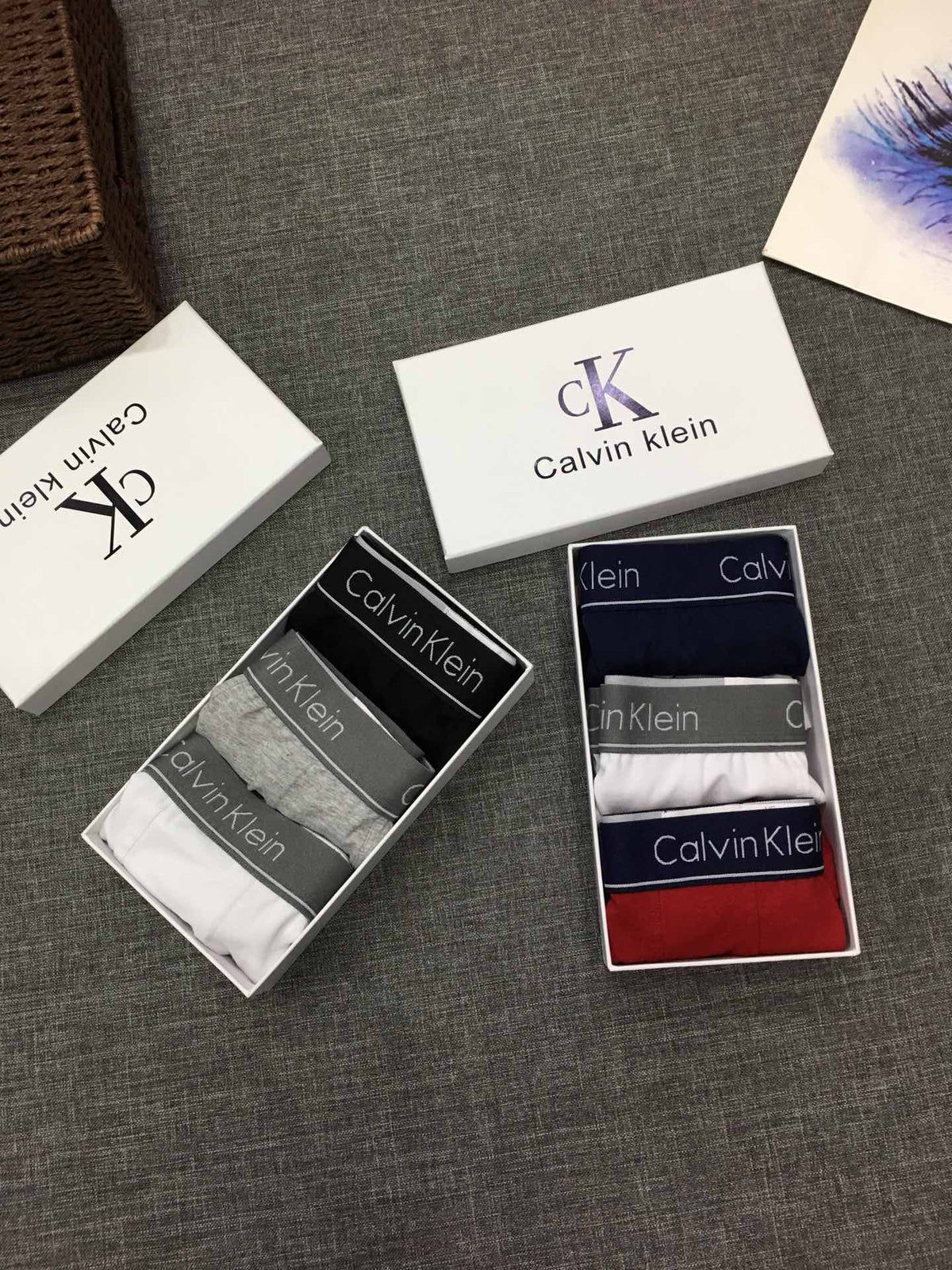 Calvin Klein Window Box Neutral Shades Boxer Briefs, image 1