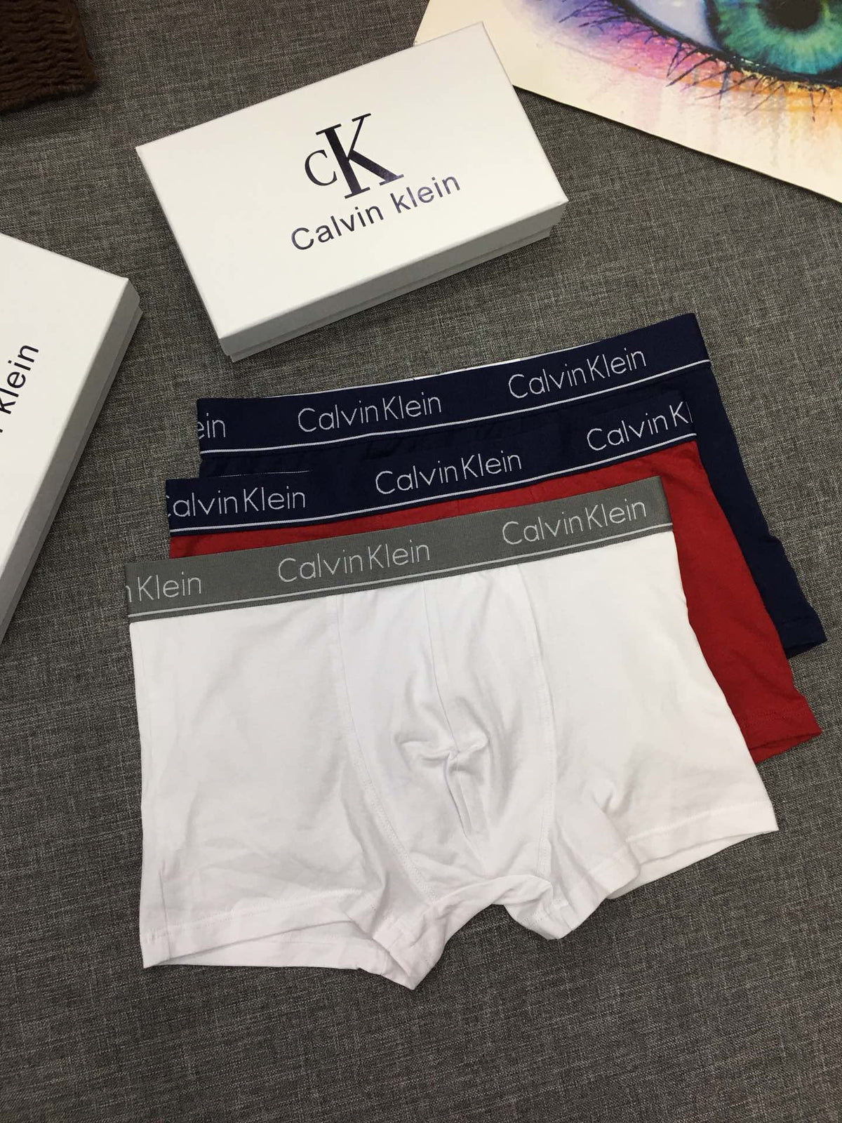 Calvin Klein Window Box Neutral Shades Boxer Briefs, image 3