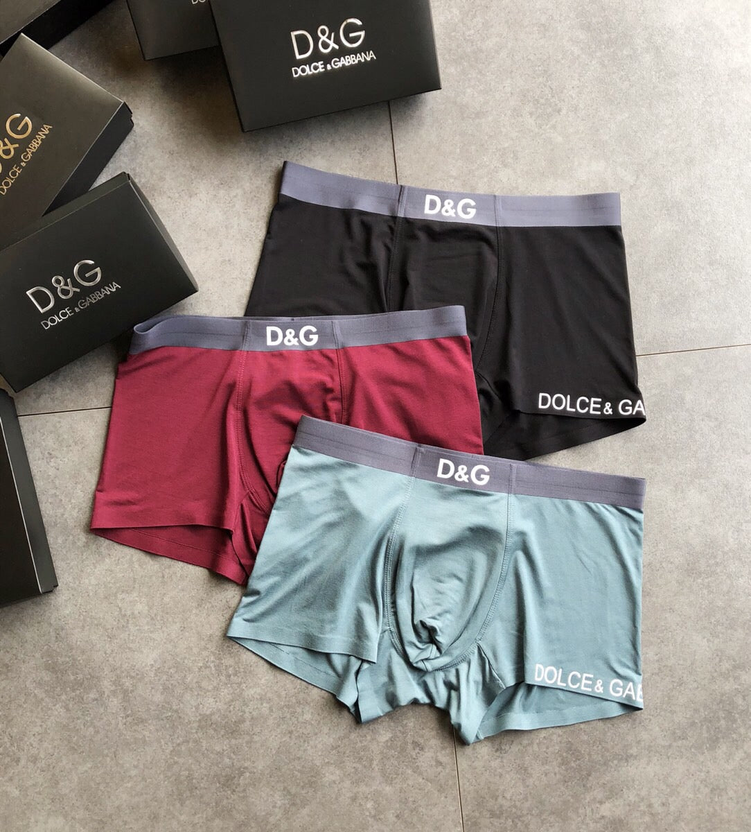 Dolce & Gabbana Boxed Bright Bold Waist Letters Boxer Briefs, image 2