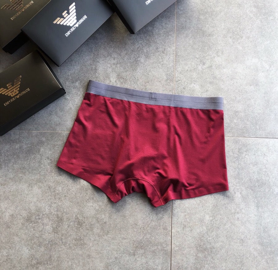 Emporio Armani Burgundy Aqua Wing Detail Boxer Briefs, image 7