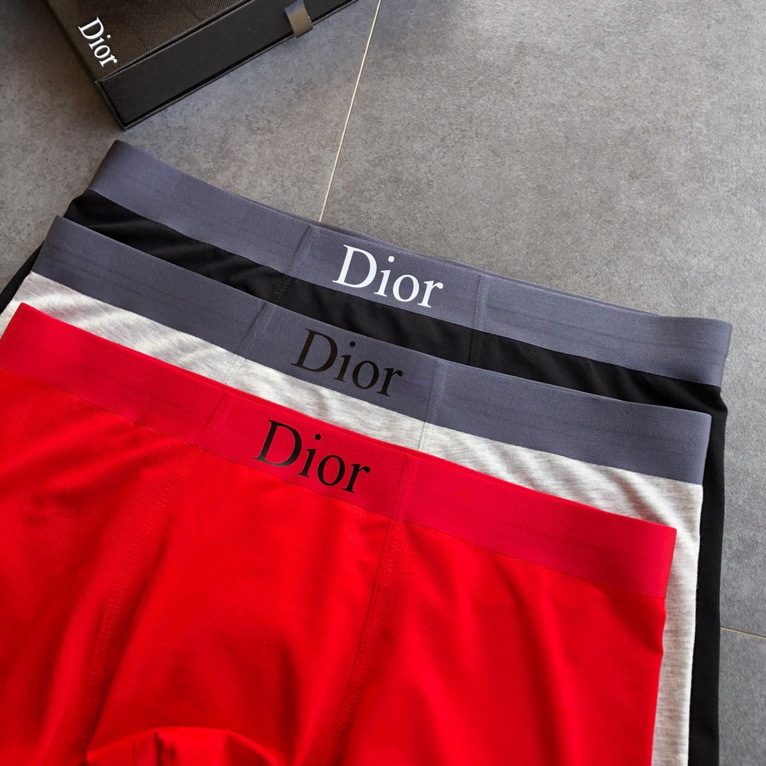 Dior Red Black White Waist Stack Boxer Briefs, image 3