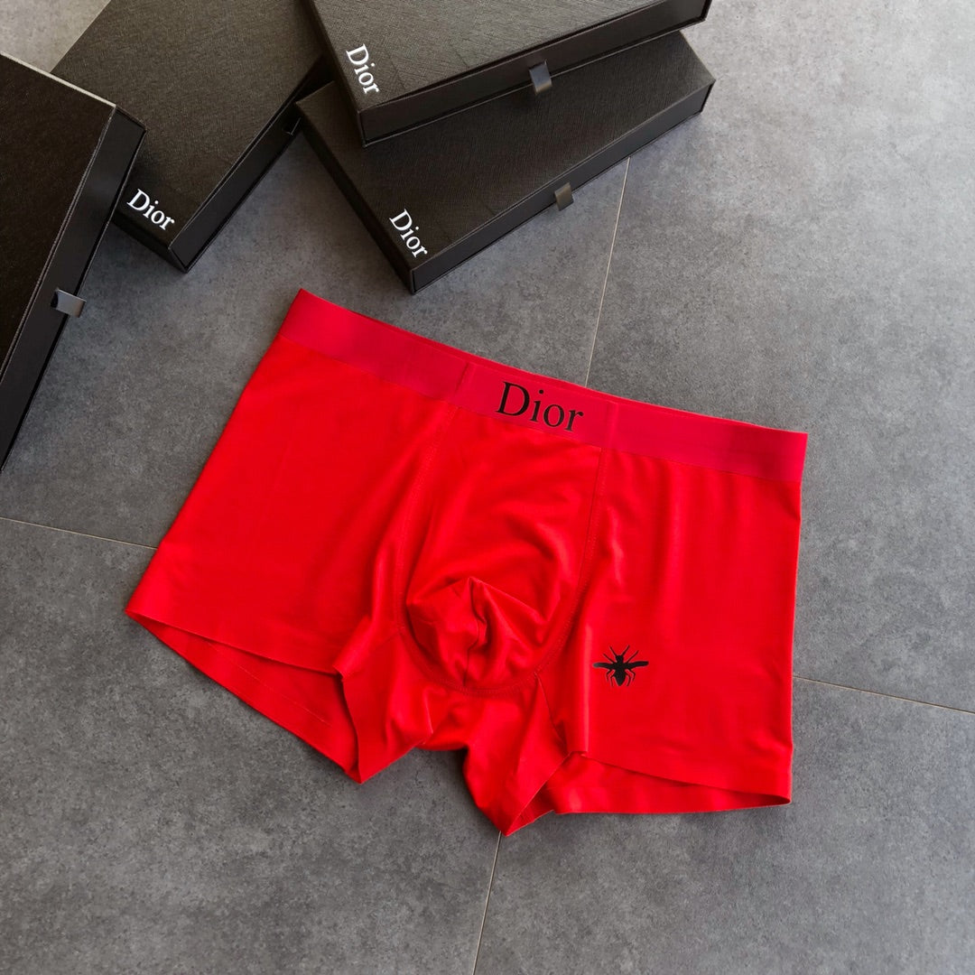 Dior Red Black White Waist Stack Boxer Briefs, image 6