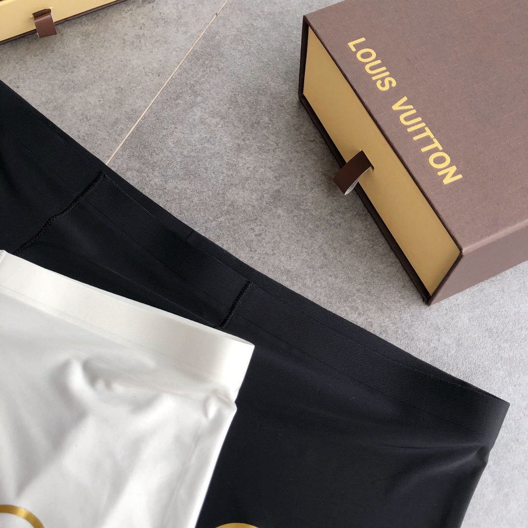 Louis Vuitton Blue White Black Gold Round Monogram Boxer Briefs, image 7