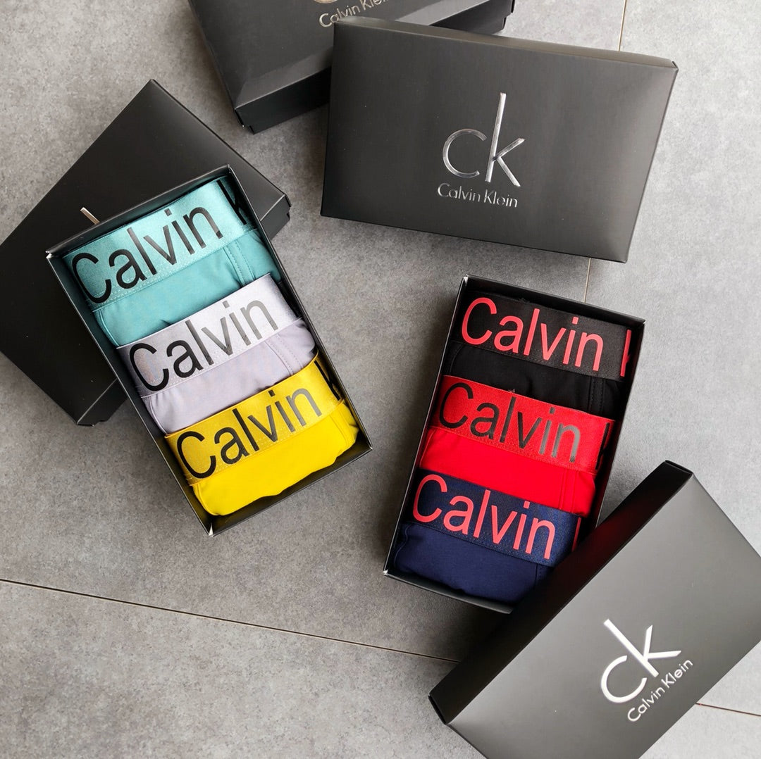 Calvin Klein Bright Colour Lettered Folded Set Boxer Briefs, image 1