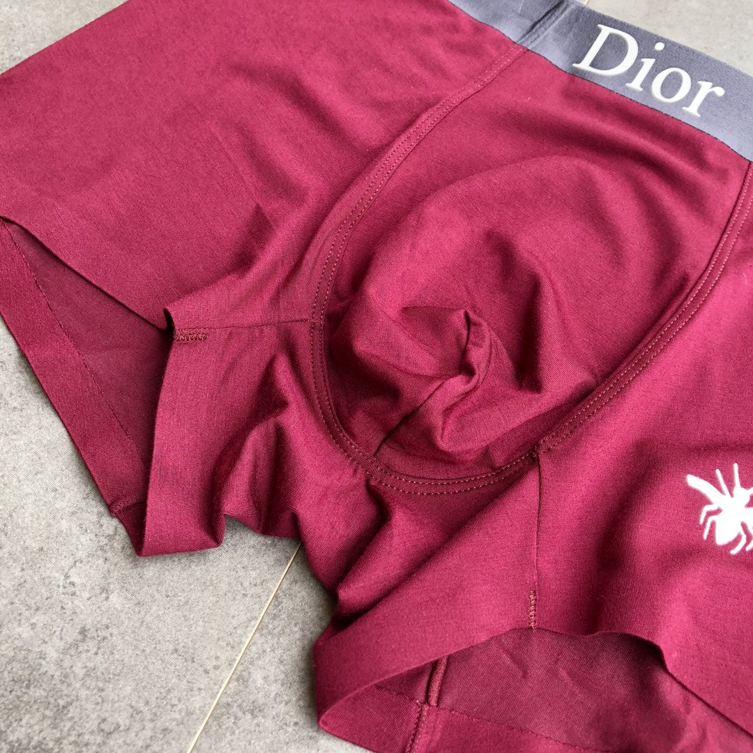 Dior Red Grey Navy White Bee Boxer Briefs, image 7