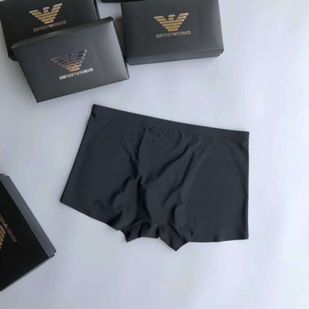 Emporio Armani Red Grey Large Wing Panel Boxer Briefs, image 9