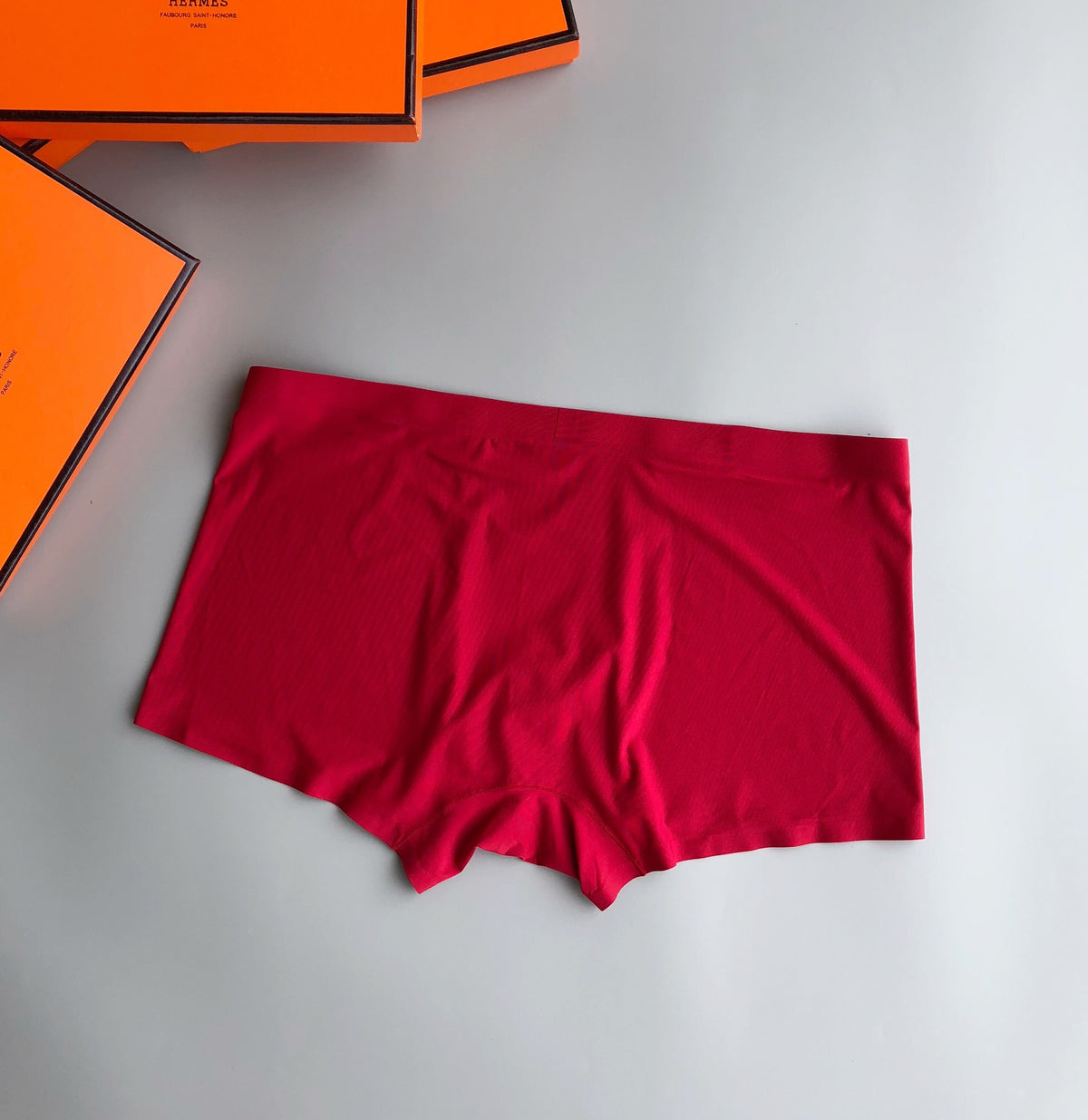 Hermès Folded Navy Cream Black Carriage Text Boxer Briefs, image 9