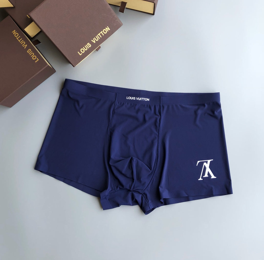 Louis Vuitton Blue White Black Small Monogram Boxer Briefs, image 6