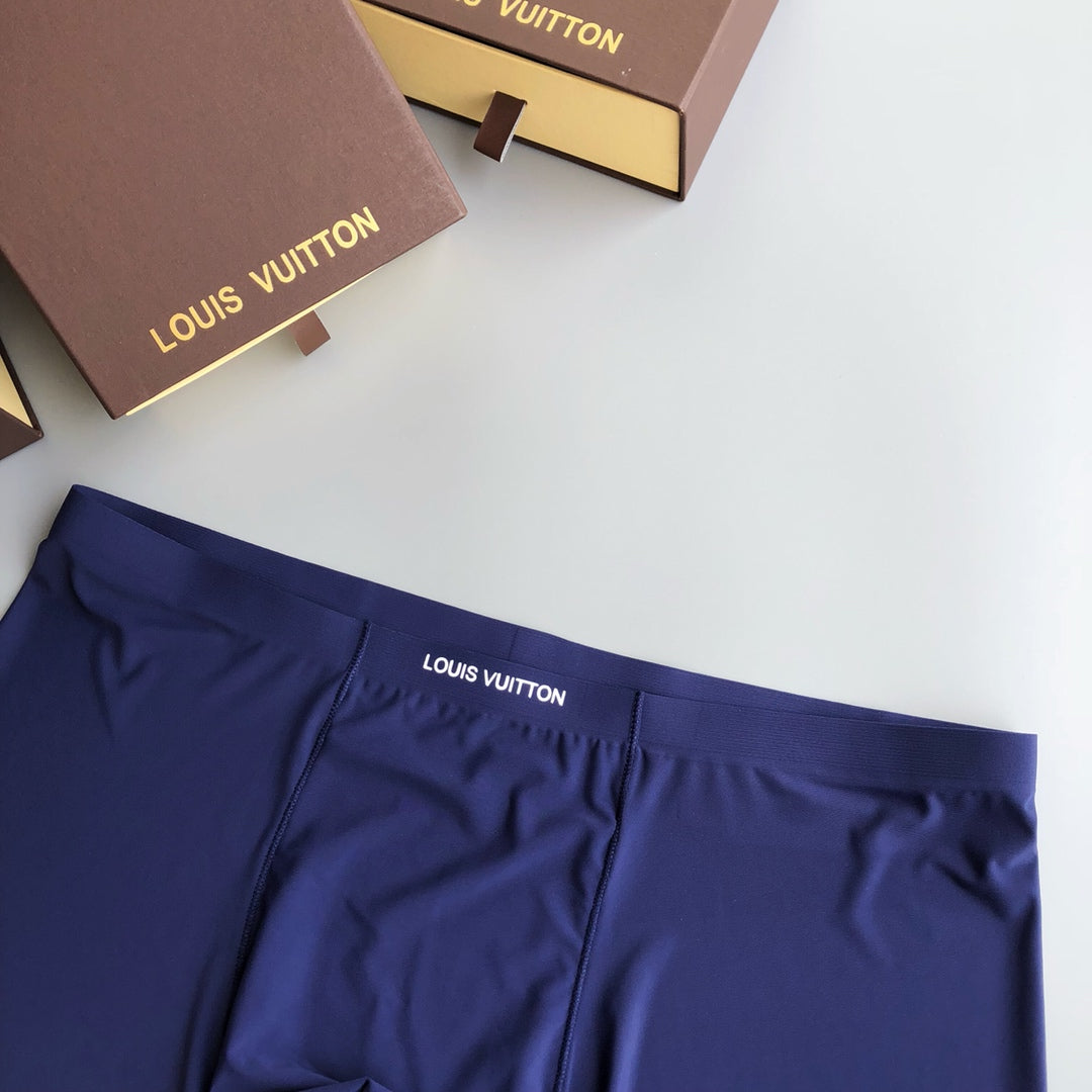 Louis Vuitton Blue White Black Small Monogram Boxer Briefs, image 7