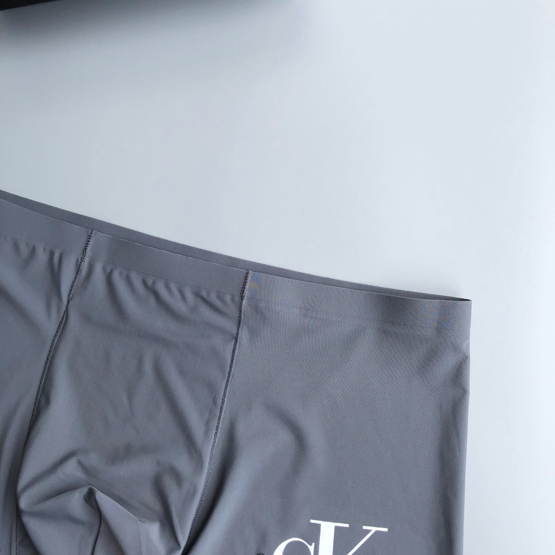 Calvin Klein Red Grey Large Monogram Boxer Briefs, image 7