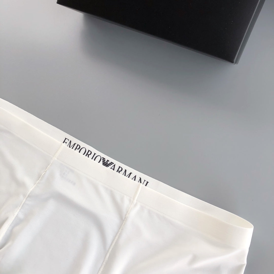 Emporio Armani Navy White Grey Contrast Wing Boxer Briefs, image 7