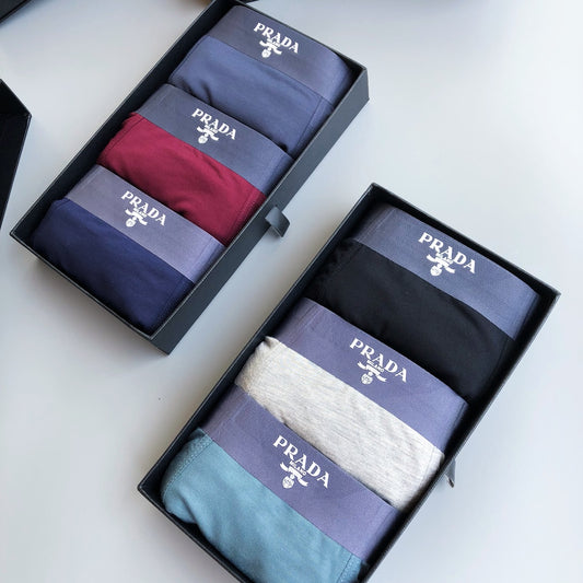 Prada Boxed Colourful Repeated Small Birds Boxer Briefs, image 1