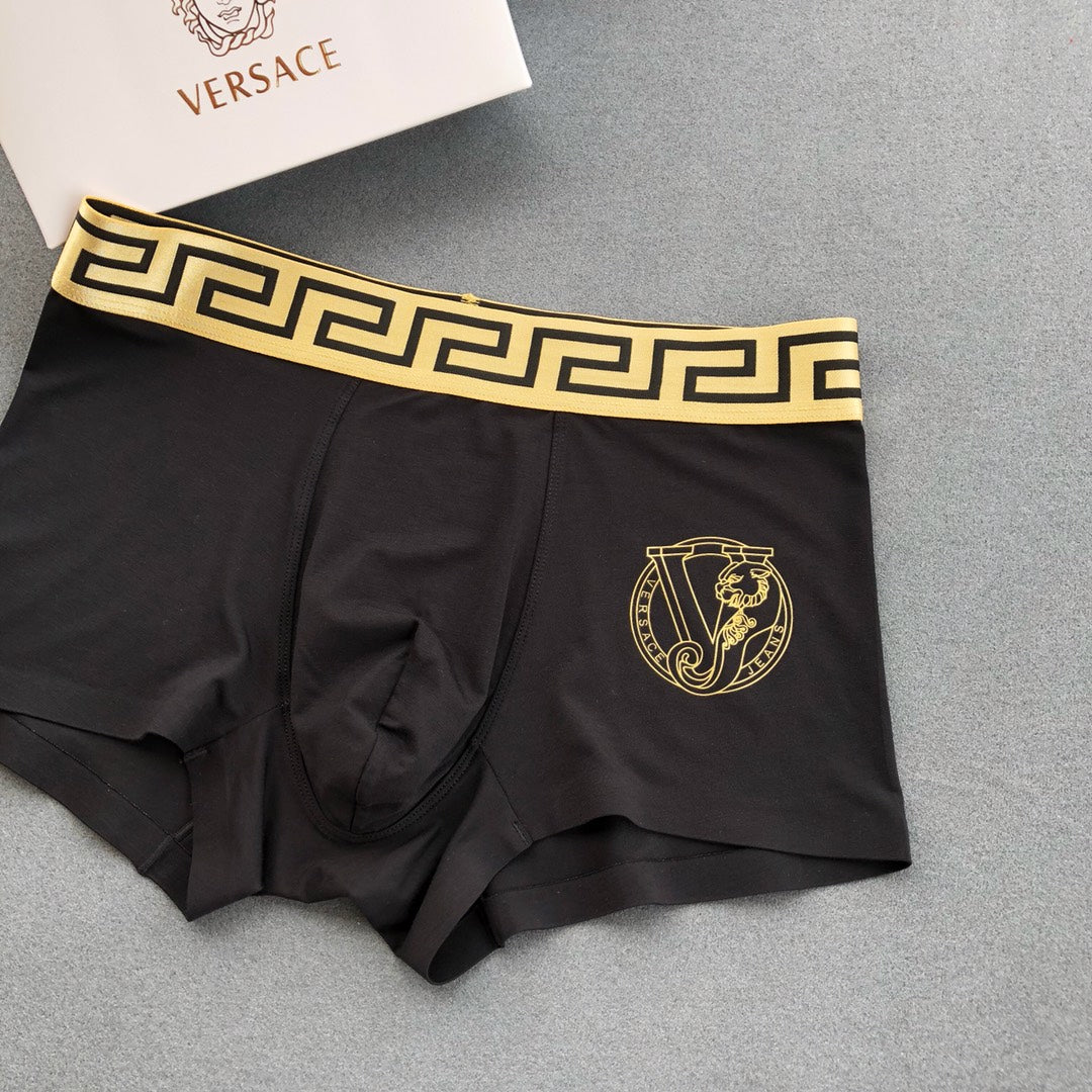 Versace Black Gold Key Round Face Boxer Briefs, image 6