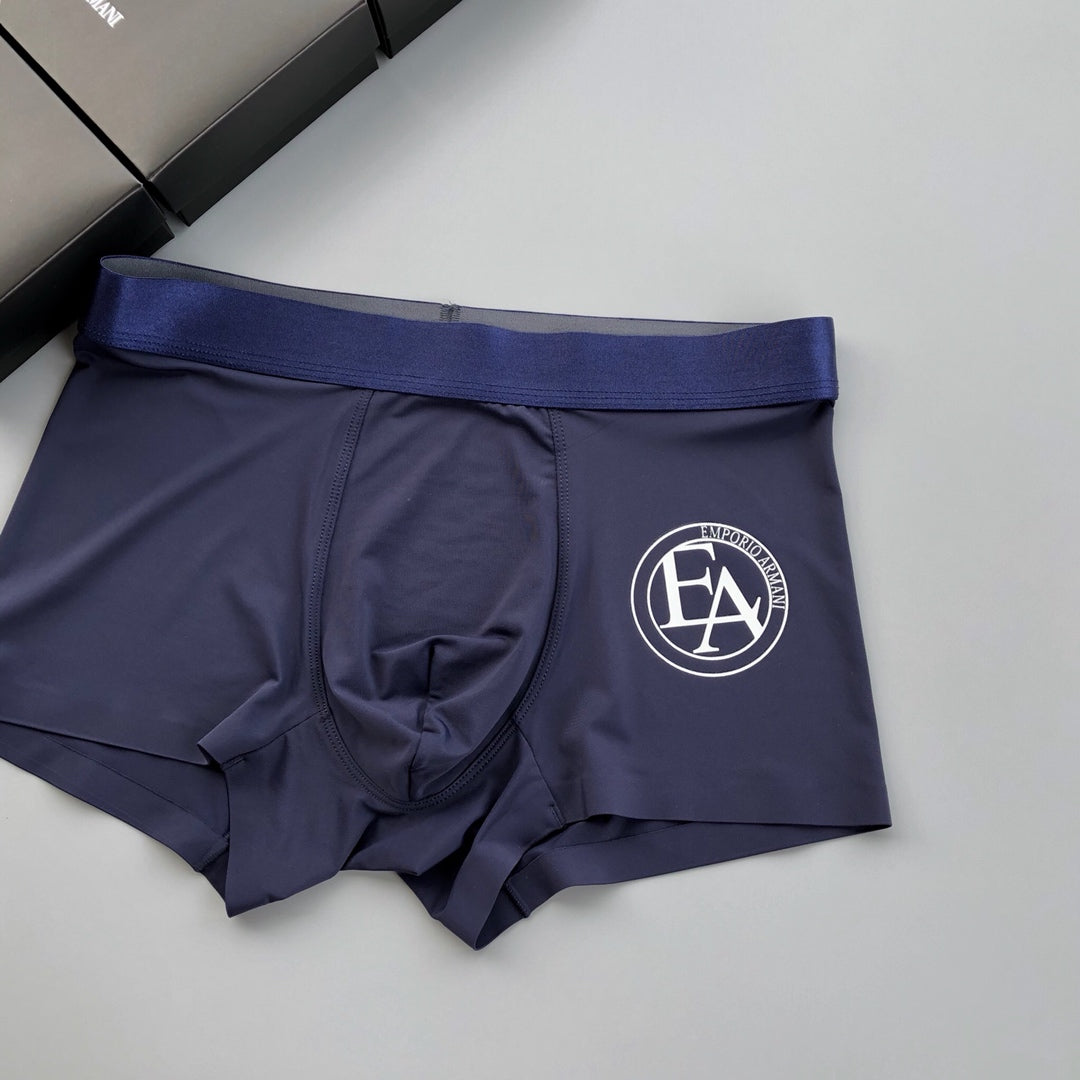 Emporio Armani Black Navy Mint Circle Logo Boxer Briefs, image 5