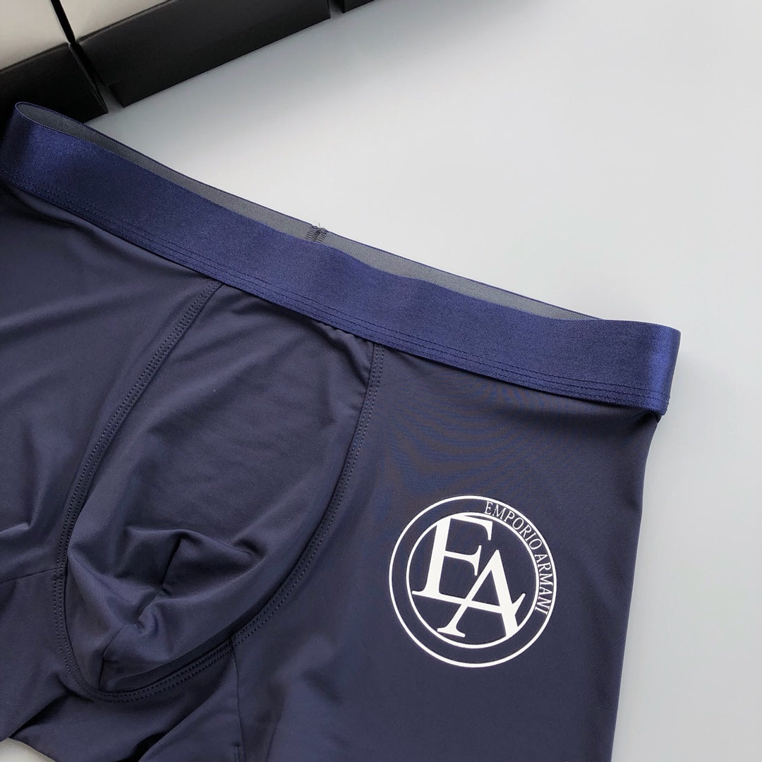 Emporio Armani Black Navy Mint Circle Logo Boxer Briefs, image 6