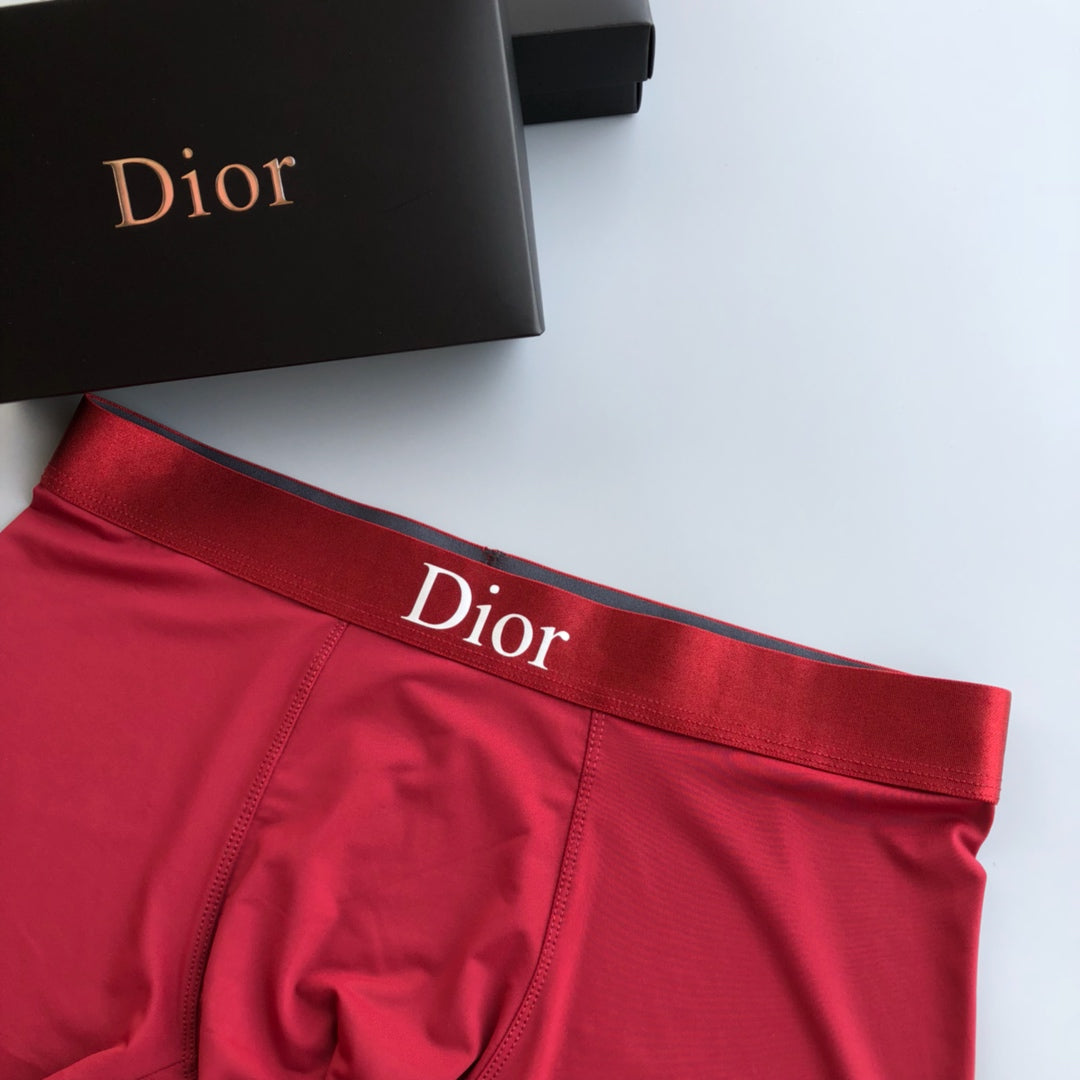 Dior Boxed Black Blue Red Wordmarks Boxer Briefs, image 6