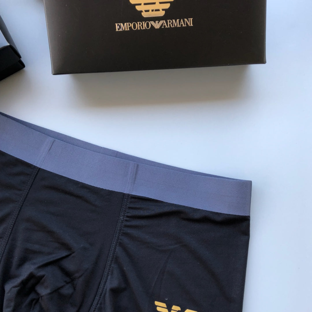 Emporio Armani Burgundy Grey EA7 Folded Stack Boxer Briefs, image 7