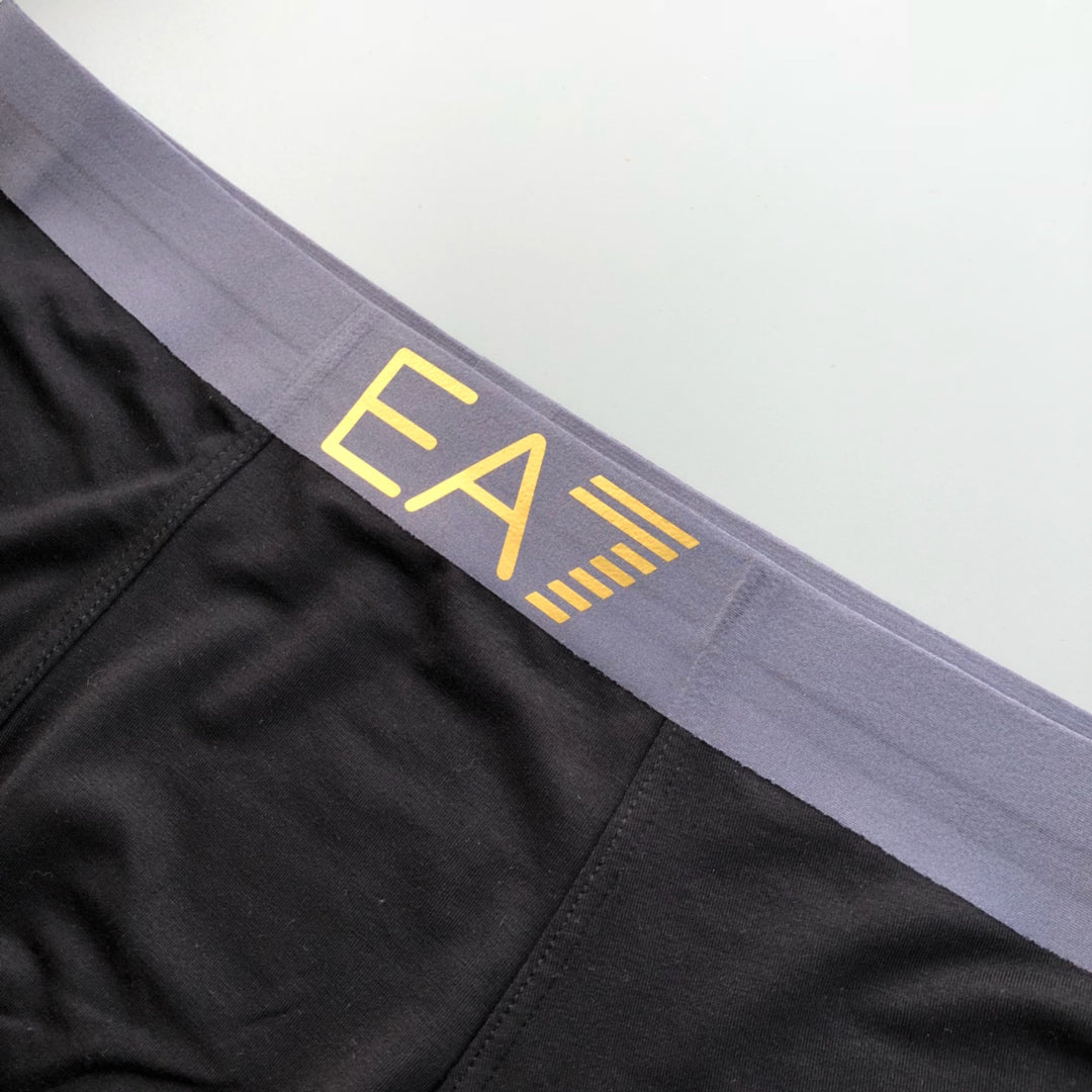 Emporio Armani Grey Blue Wide EA7 Waist Boxer Briefs, image 8
