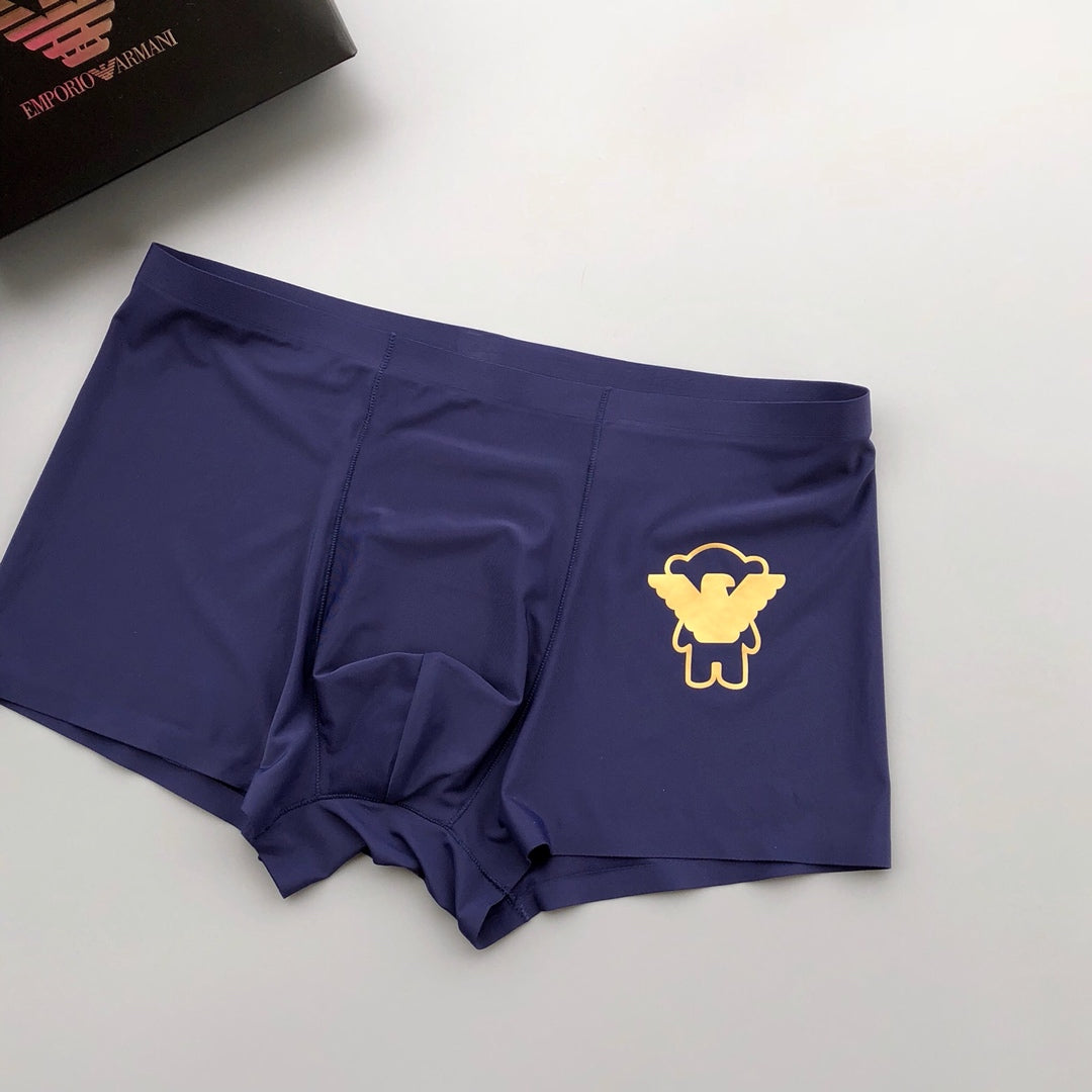 Emporio Armani Navy Cyan Gold Wing Boxer Briefs, image 5