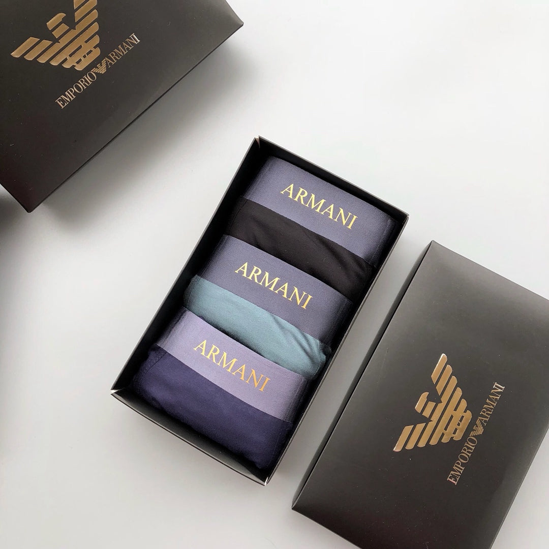 Emporio Armani Muted Folded Gold Wing Boxer Briefs, image 2