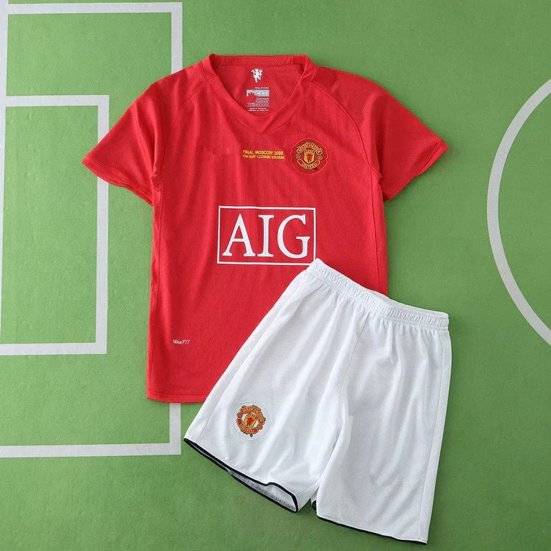 Manchester United FC Home Retro Kids Kit 2007/08 – Ronaldo #7