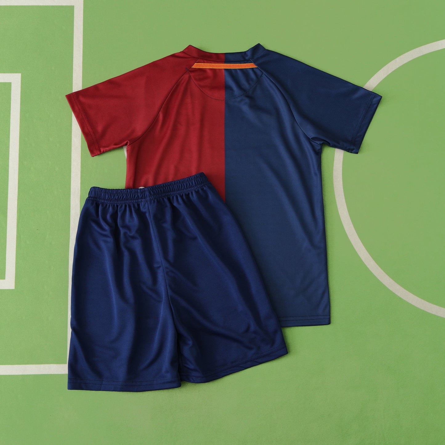 FC Barcelona Home Kids Kit 2008/09 Retro — Blue Red UNICEF Classic Children Jersey & Shorts Set