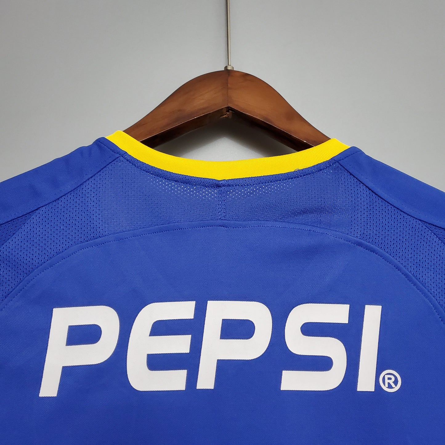 Boca Juniors 2003-04 Home Jersey – Blue Yellow Nike Pepsi Copa Libertadores Retro Football Shirt