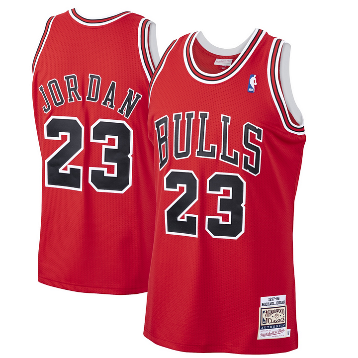 Michael Jordan #23 Chicago Bulls Mitchell & Ness 1997-98 Red Road Hardwood Classics Authentic Jersey