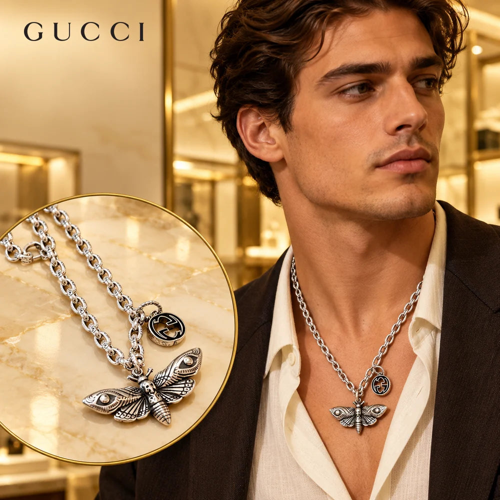 Gucci Anger Forest Chain Distressed Necklace – Style 41 - image 1