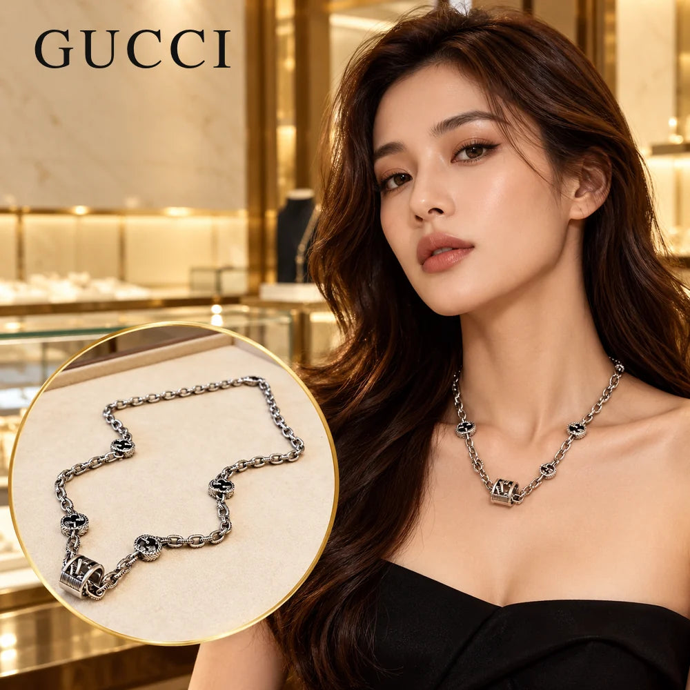 Gucci Anger Forest Chain Distressed Necklace – Style 59 - image 1