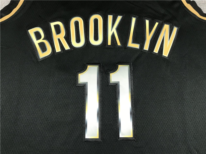 Kyrie Irving #11 Brooklyn Nets 2020/21 Golden Edition Swingman Jersey – Black & Gold NBA Fan Gear
