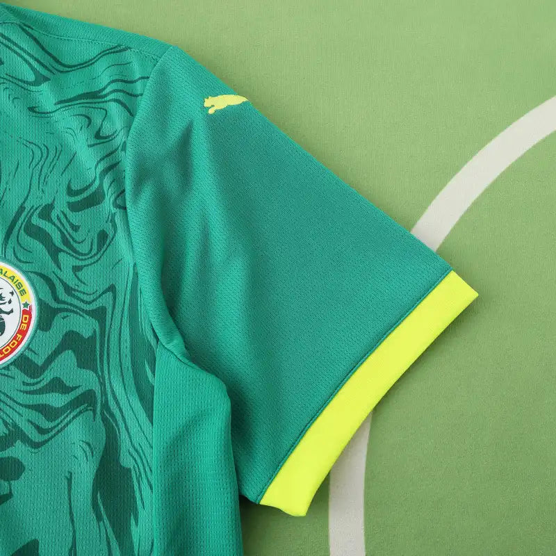 Senegal National Team 2025/26 Away Fan Jersey – Green Lion Print | Puma | Teranga Lions Kit