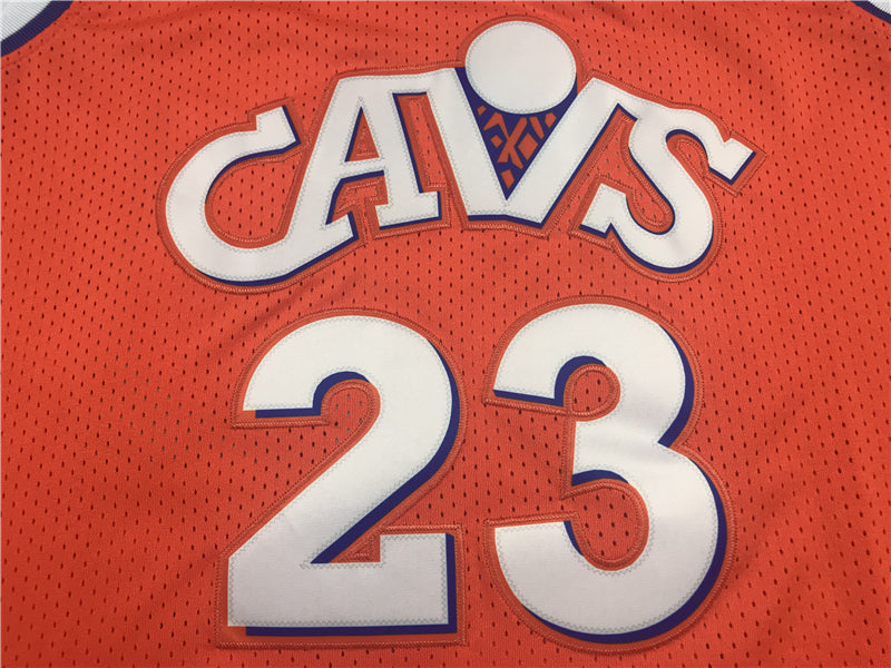 LeBron James #23 Cleveland Cavaliers Orange CAVS Adidas Hardwood Classics Swingman Jersey