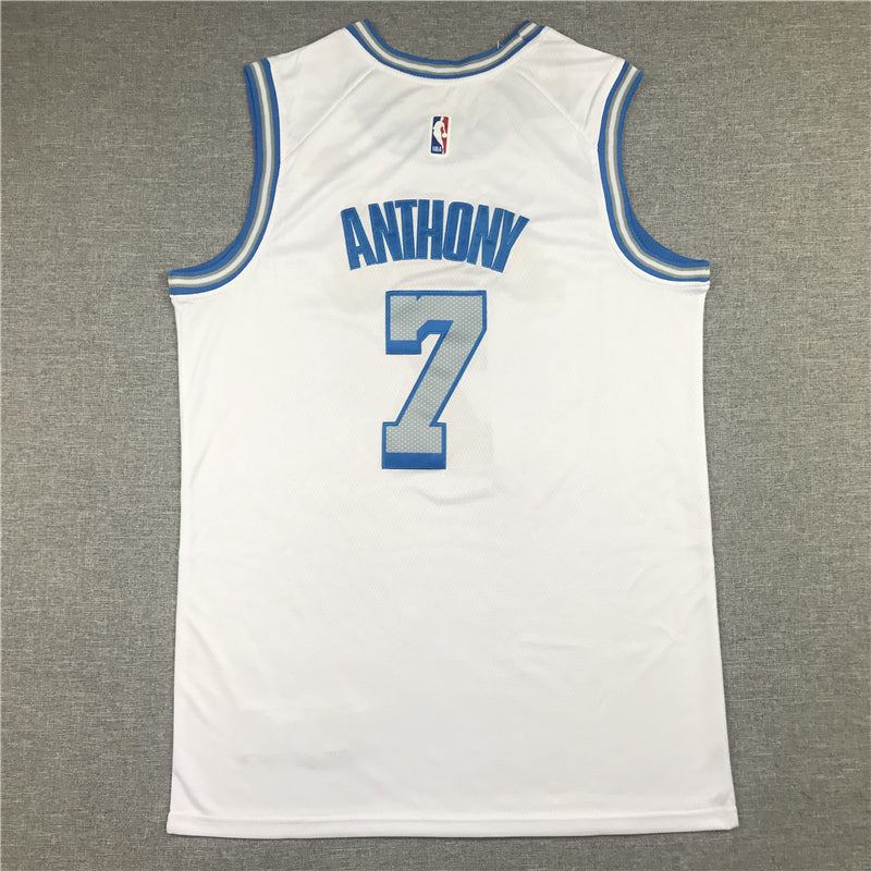 Men's Los Angeles Lakers Carmelo Anthony White Swingman Jerseys - City Edition