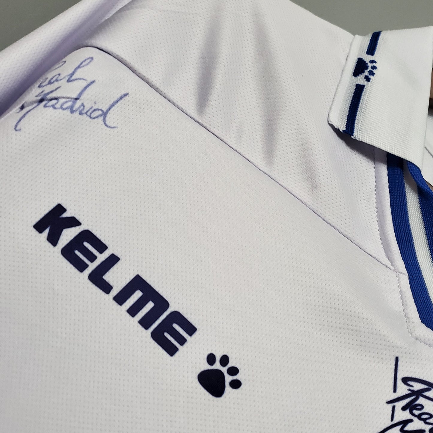 Real Madrid 1995-96 Home Retro Jersey – White All-Over Print Teka Kelme Fan Version La Liga Football Shirt