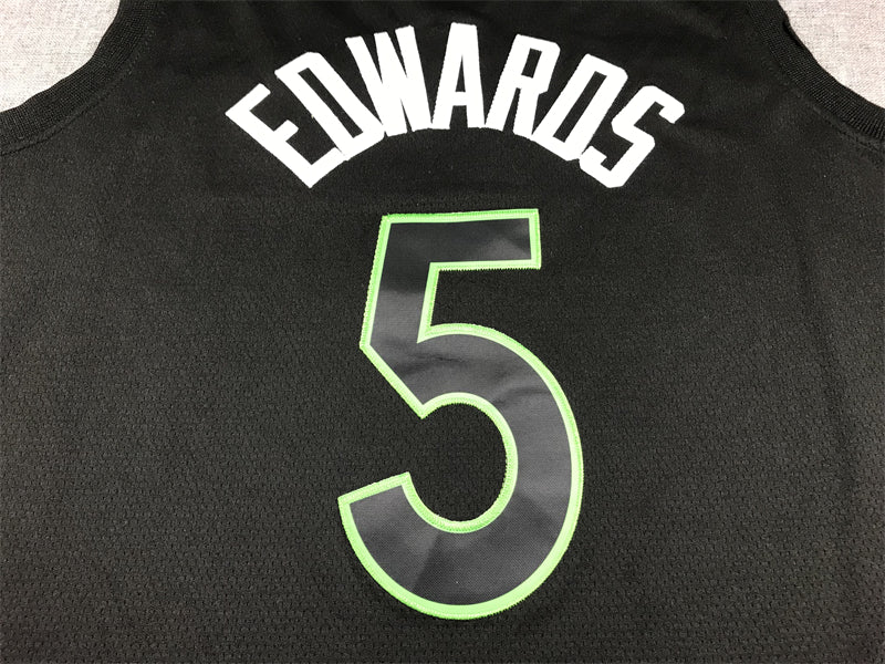 Anthony Edwards #5 Minnesota Timberwolves Black 2022-23 Statement Edition Swingman Jersey – Jordan Brand