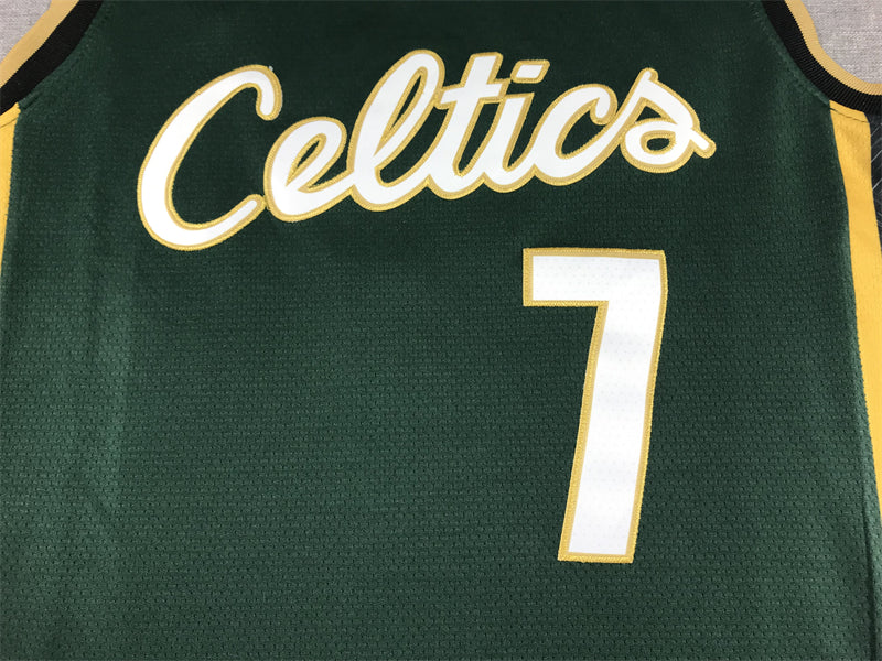 Jaylen Brown #7 Boston Celtics City Edition Swingman Jersey – Green