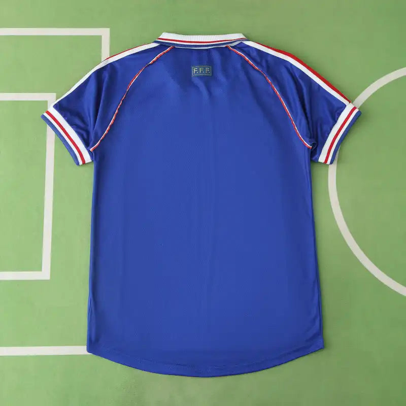 France National Team 1998 Home Retro Fan Jersey – World Cup Vintage Football Shirt