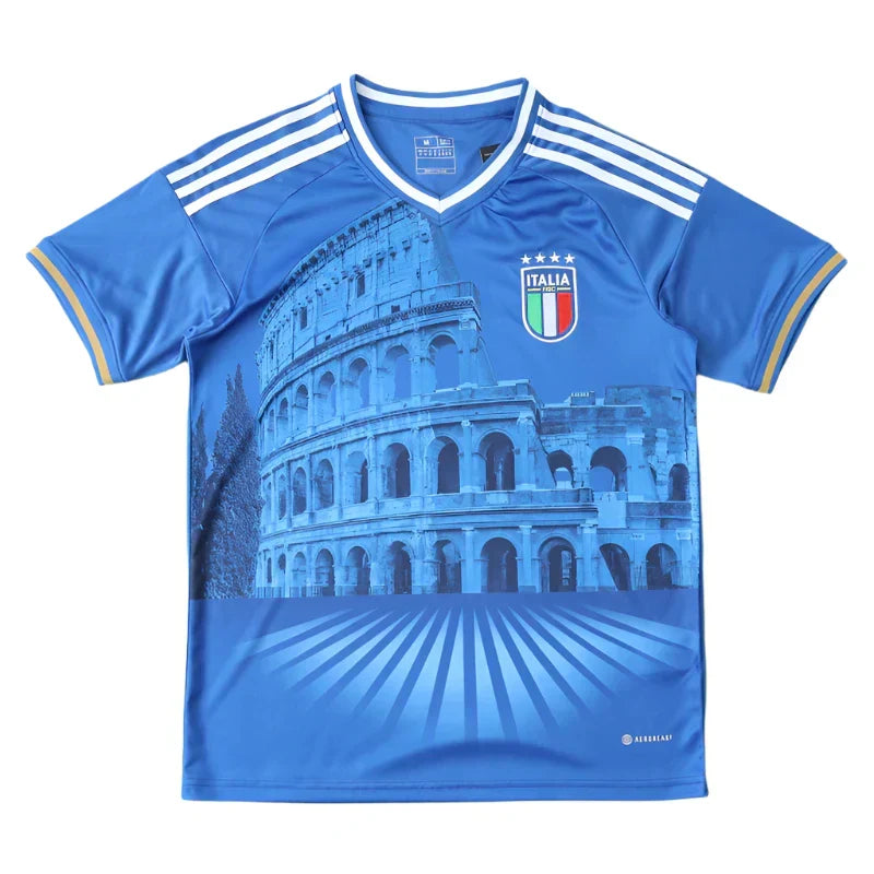 Italy National Team Castle Pattern Jersey 2024 – Fan Edition