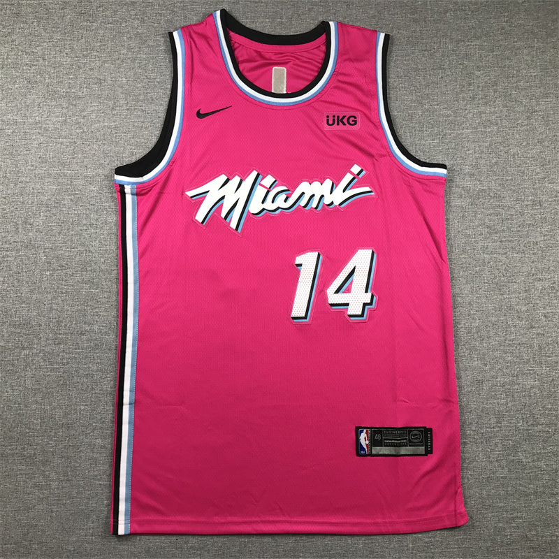 Men's Miami Heat Tyler Herro #14 Pink 2020/21 Swingman Jerseys