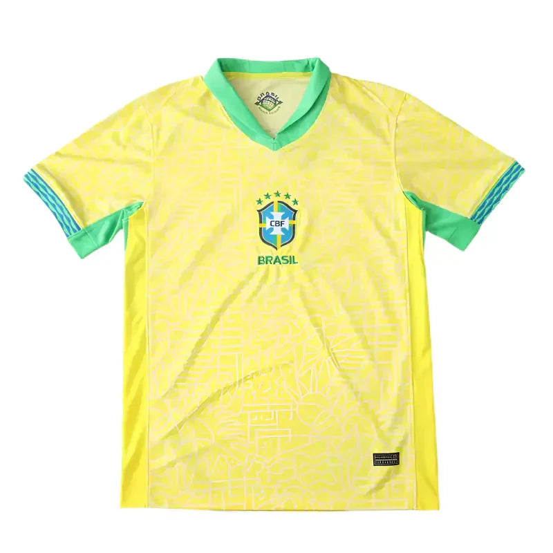 Brazil Home Fan Jersey 2024 | Custom Name & Number | Vini Jr. Neymar Raphinha Rodrygo