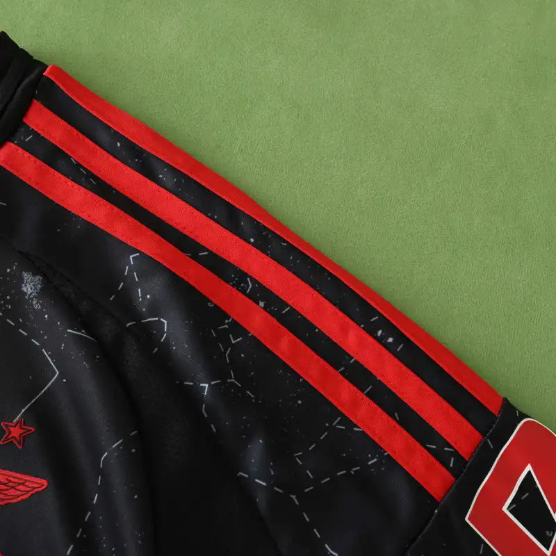 S.L. Benfica Away Jersey 2024/25 – Fan Version | Black Adidas Football Shirt with Emirates Sponsor
