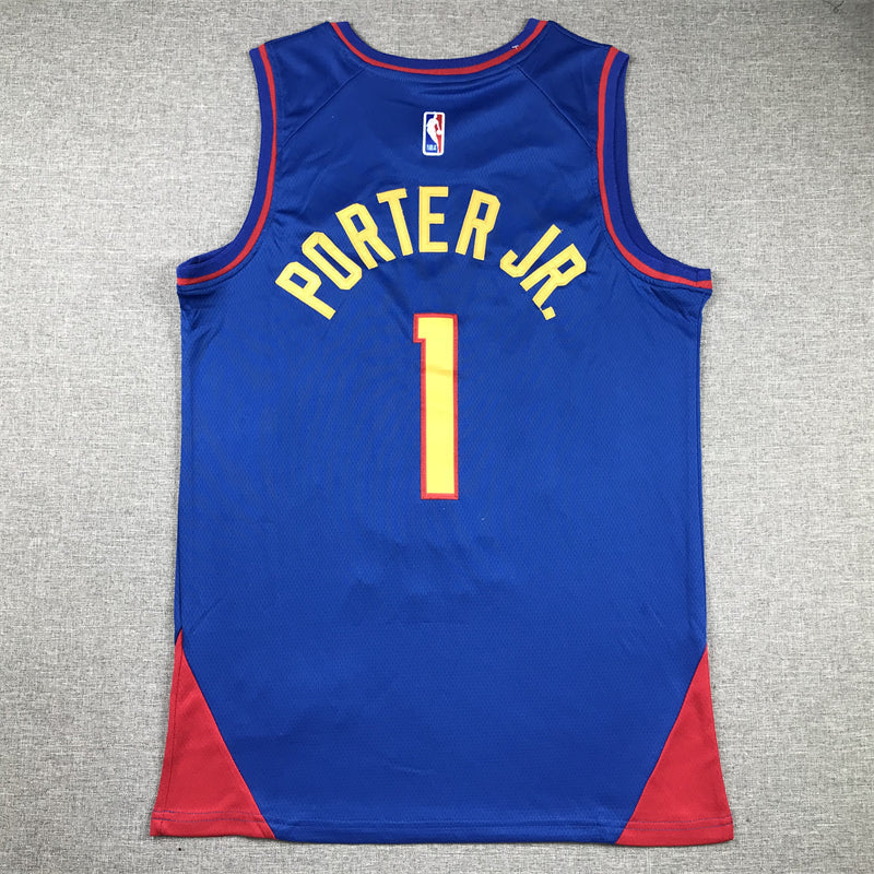 Men's Denver Nuggets Michael Porter Jr. #1 Blue 2022/23 Swingman Jerseys - Statement Edition