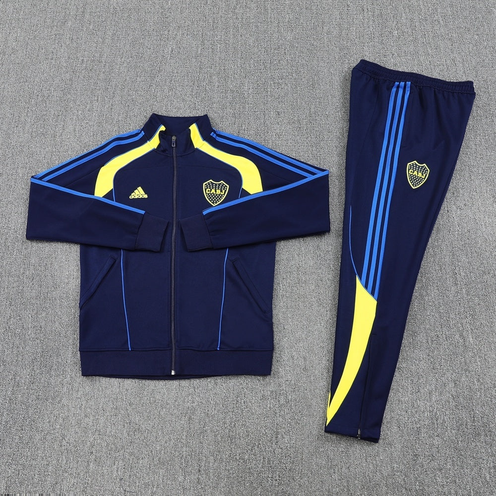 2025 Boca Juniors Navy Blue Training Tracksuit - Adidas - Men's