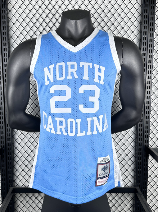 Michael Jordan #23 North Carolina Tar Heels Mitchell & Ness Carolina Blue 1983-84 Authentic College Jersey