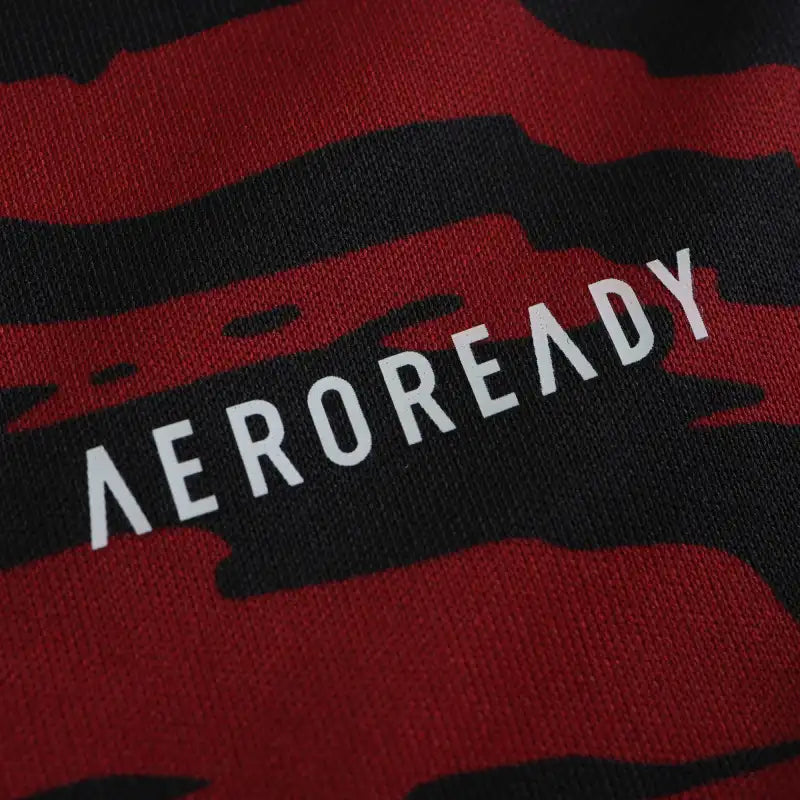 Germany National Team UEFA Training Fan Version Jersey 2024/25 – Black & Red Wave Print Pre-Match Shirt
