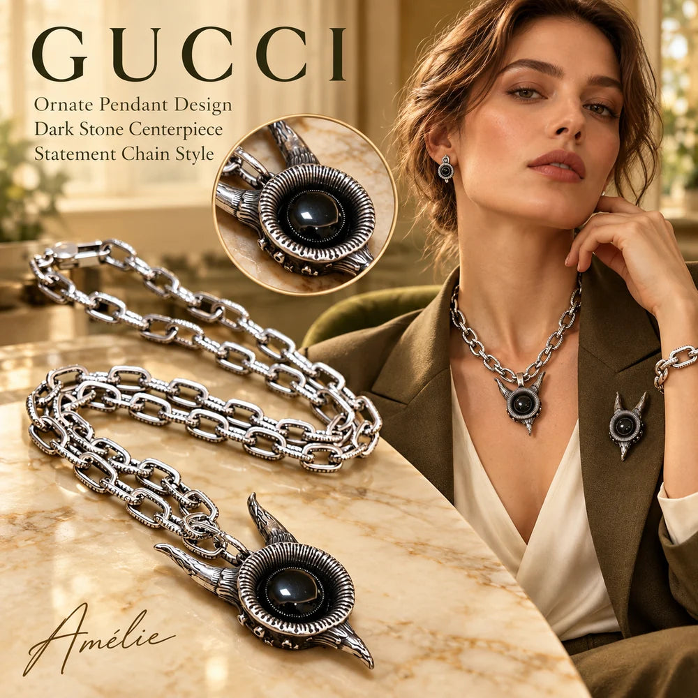 Gucci Anger Forest Chain Distressed Vintage-Inspired Necklace main product image