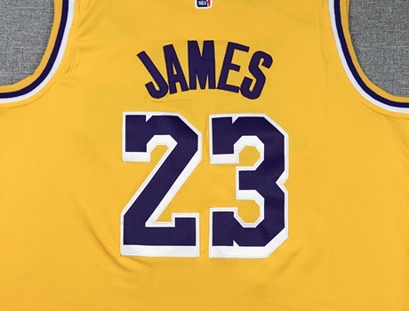 LeBron James #23 Los Angeles Lakers Gold Icon Edition Swingman Jersey